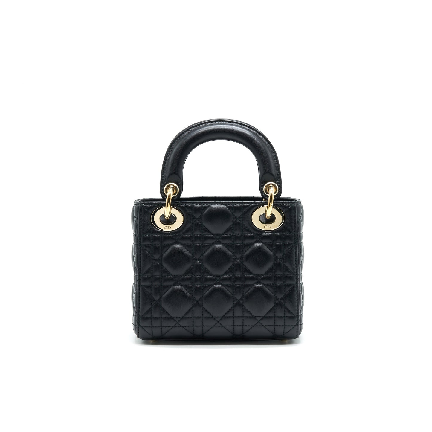 Luxury Dior mini Lady Luxury Dior Lambskin black with GHW