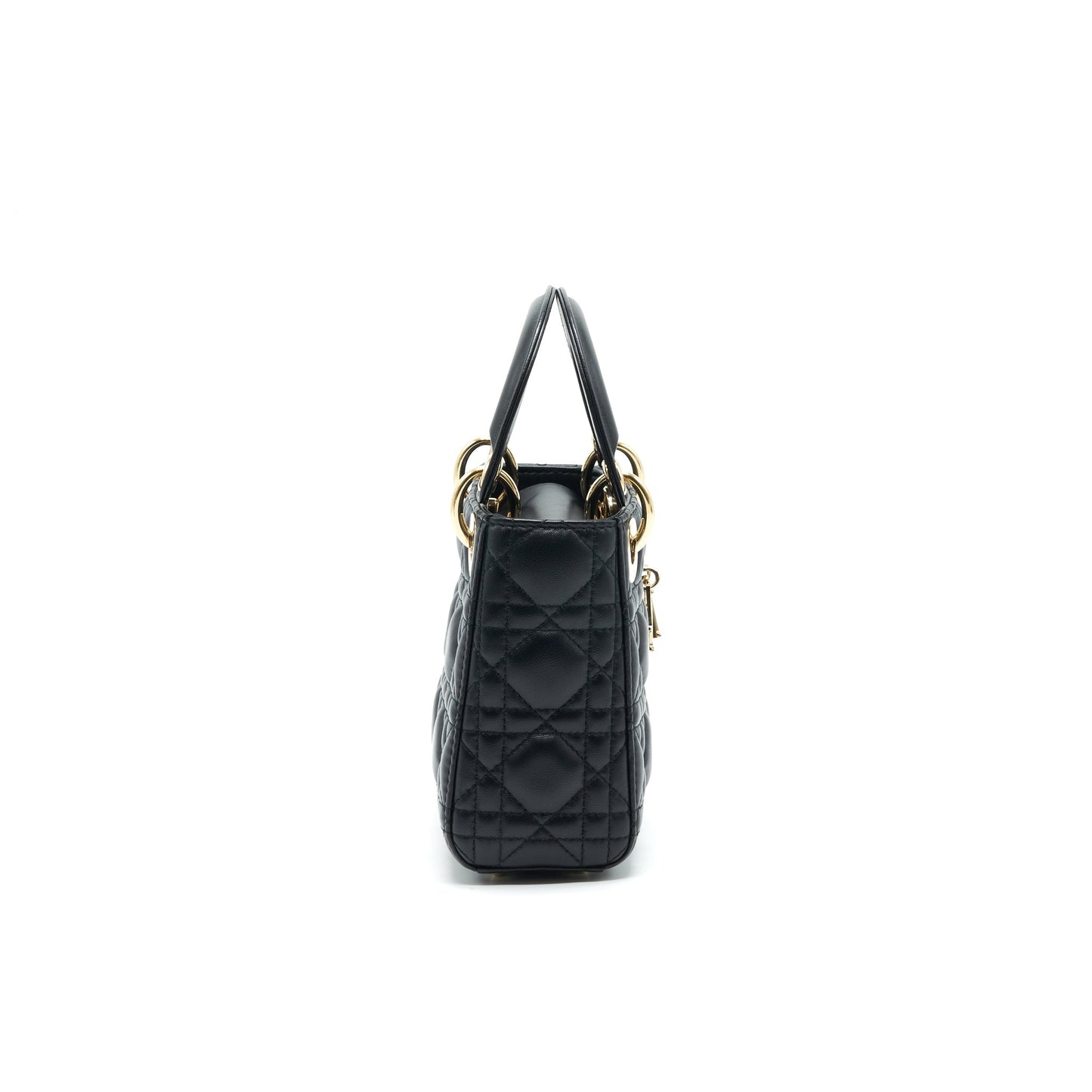 Luxury Dior mini Lady Luxury Dior Lambskin black with GHW