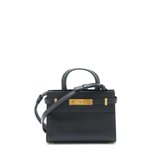 Saint Laurent/YSL Manhattan Nano Shopping Bag Calfskin Black GHW