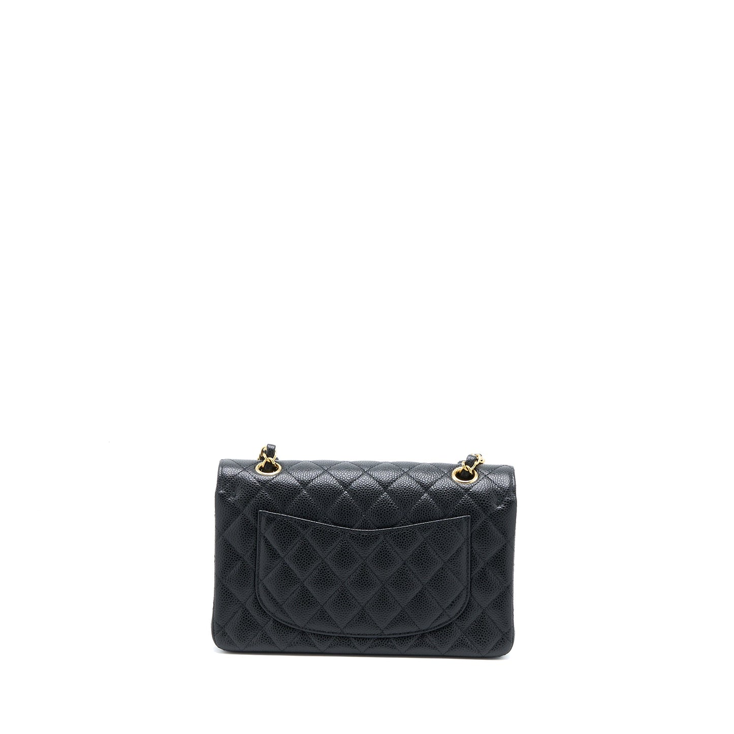 Chanel Small Classic Double Flap Bag Caviar Black GHW (Microchip)