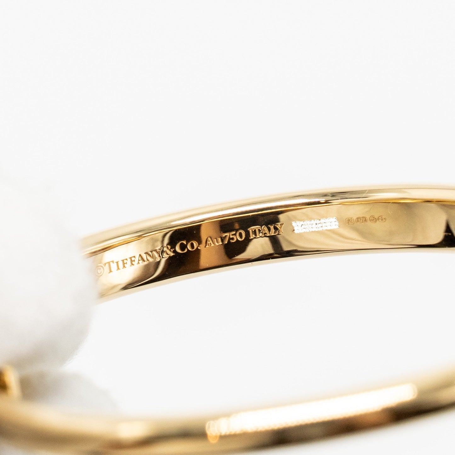 Tiffany Size Medium Lock Bangle Yellow Gold