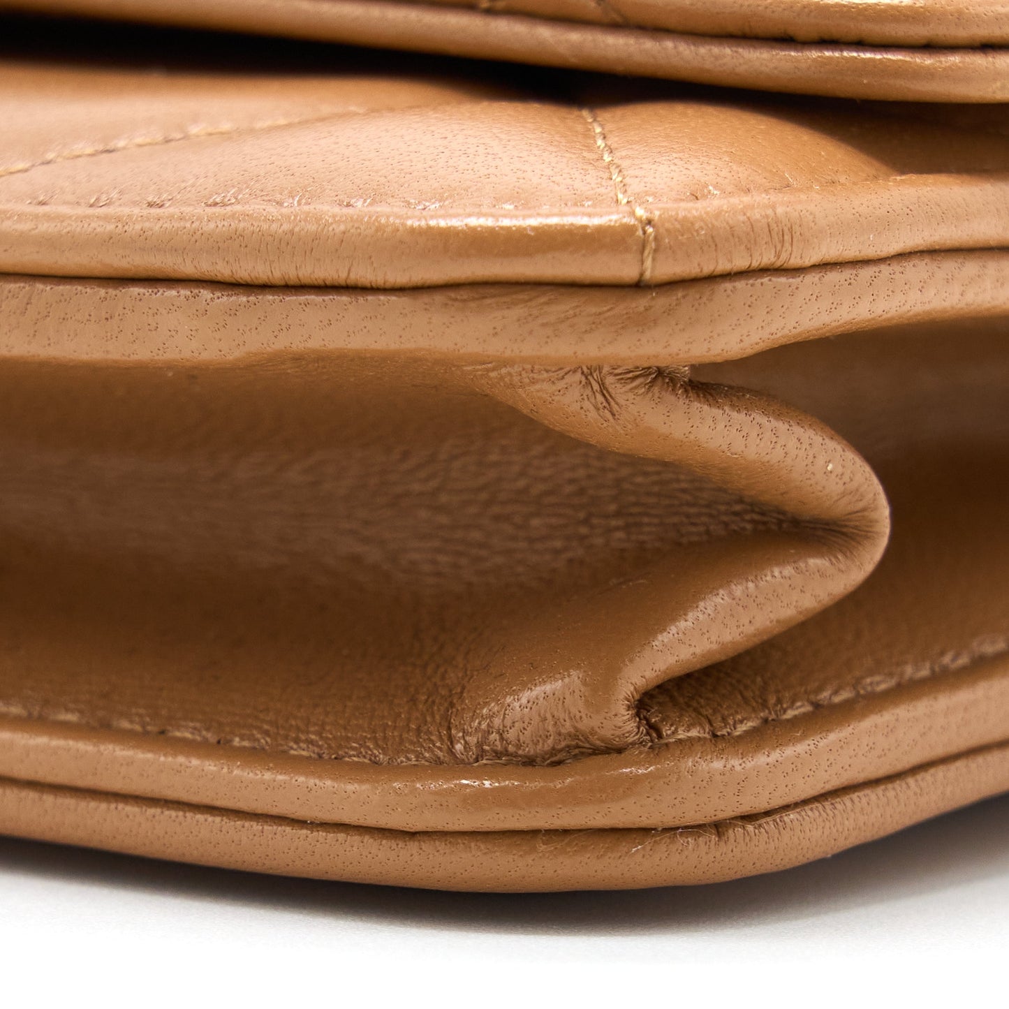 Chanel 19 Wallet on Chain Lambskin Caramel Multicolour Hardware (Microchip)