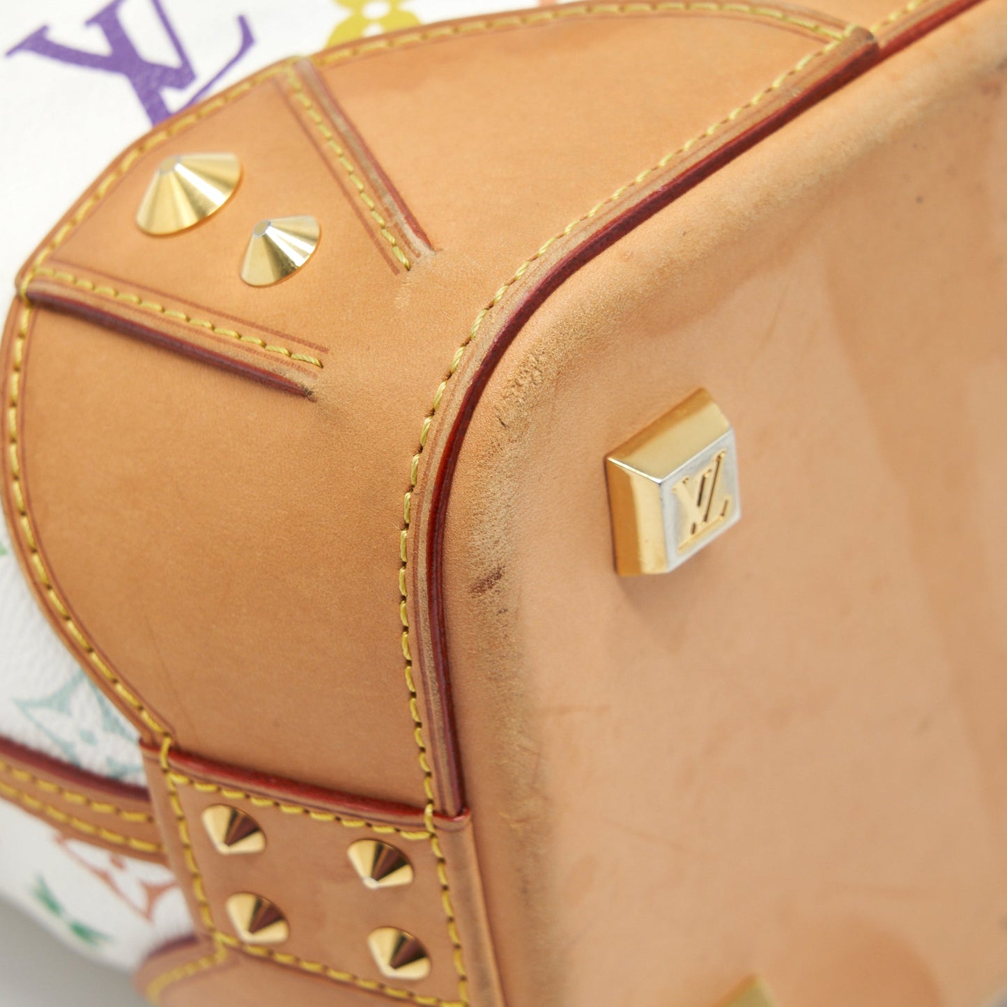 Louis Vuitton Tote Bag White Monogram Multicolour GHW