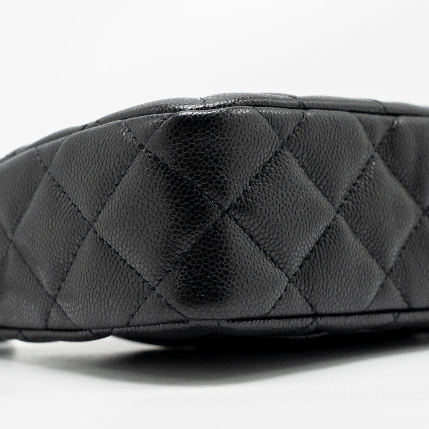 Chanel Clutch Bag with Chain Caviar Black LGHW (Microchip)