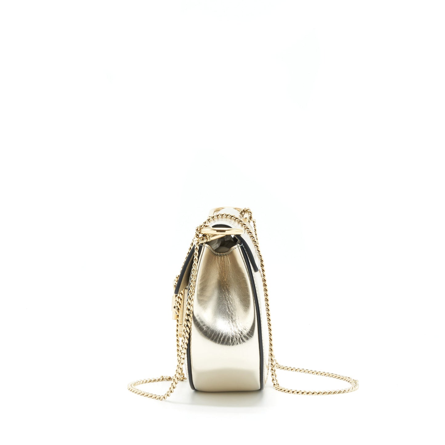 Chloe Small Drew Bag metallic Gold GHW