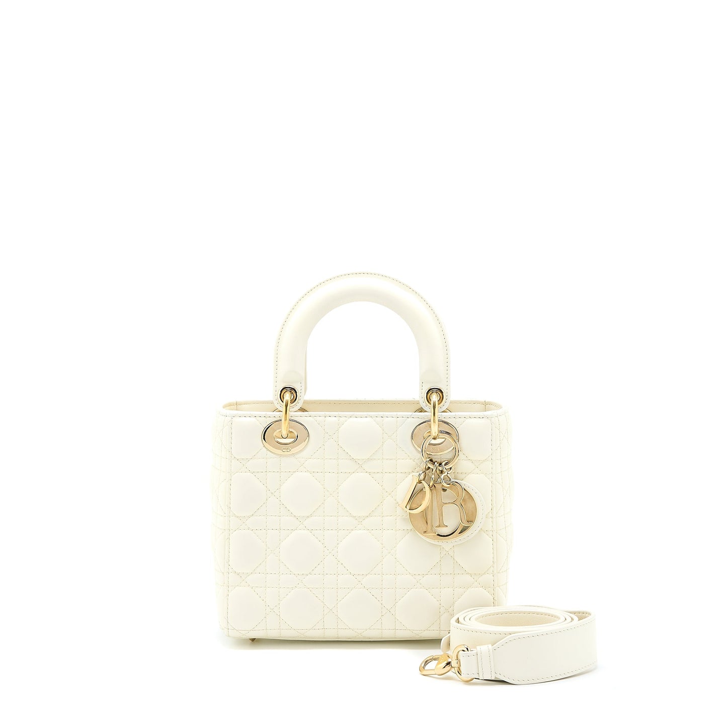 Luxury Dior Small Lady Luxury Dior My ABCLuxury Dior Bag Lambskin White LGHW