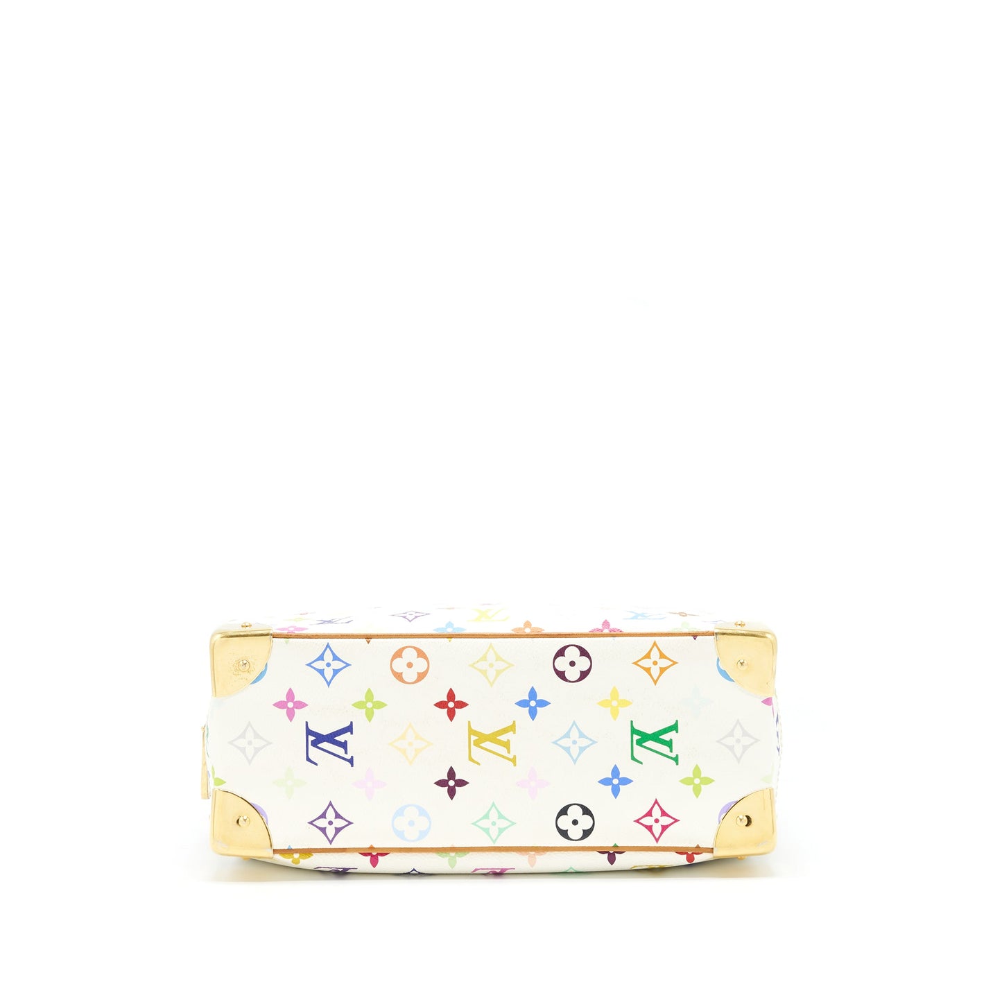 Louis Vuitton Vintage Bowling Bag White/ Multicoloured