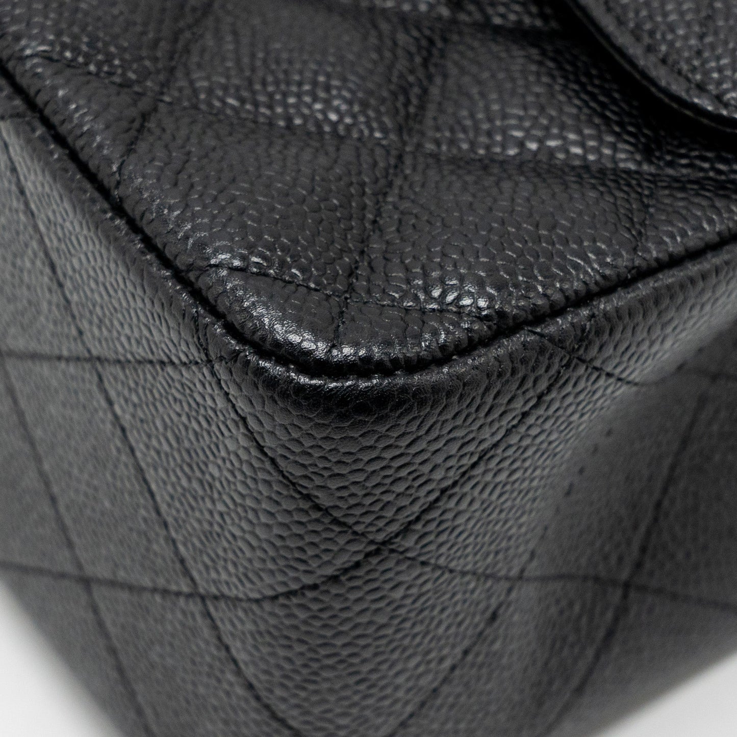 Chanel Jumbo Classic double flap bag caviar black GHW
