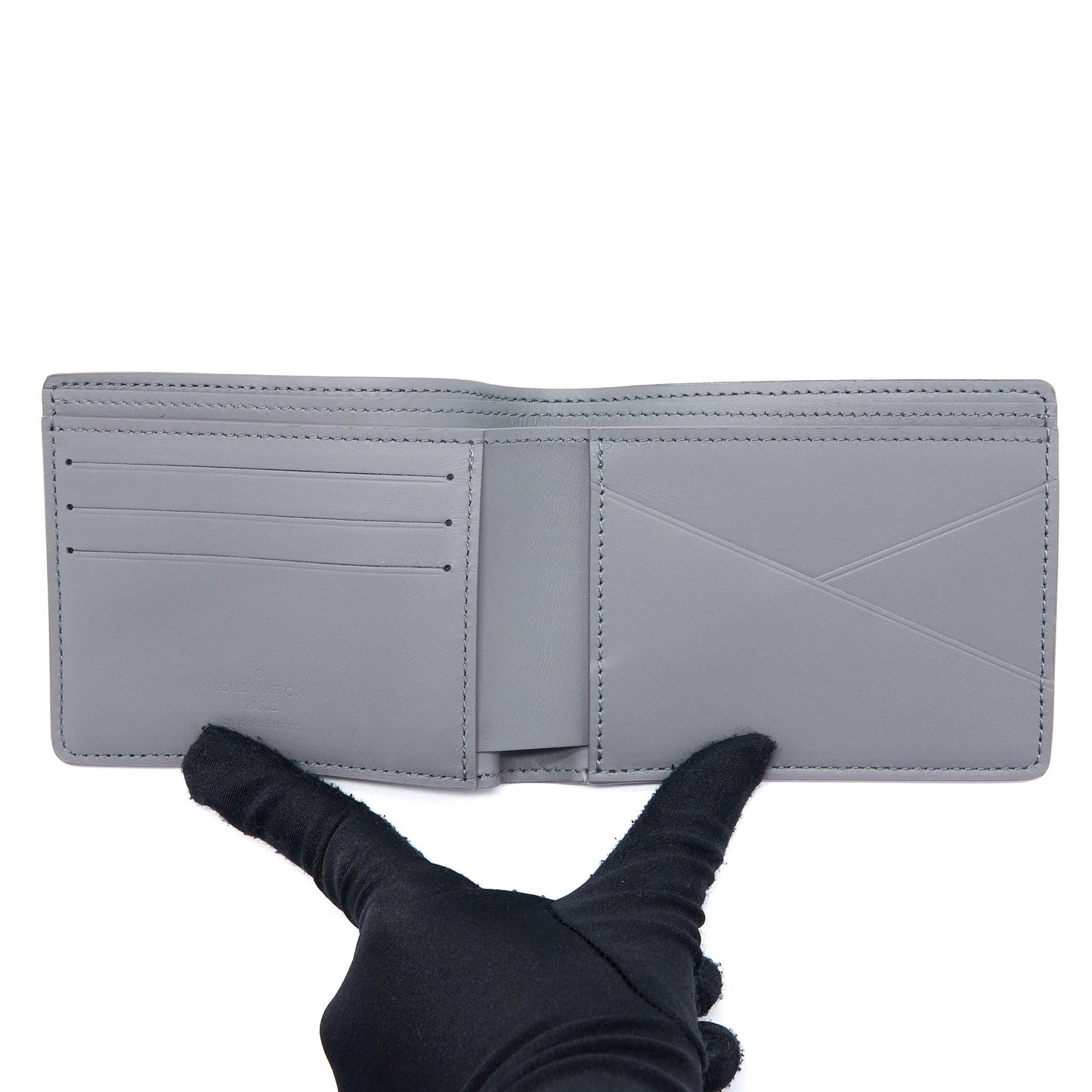 Louis Vuitton Multiple Wallet Monogram Shadow Calfskin Grey (New Version)