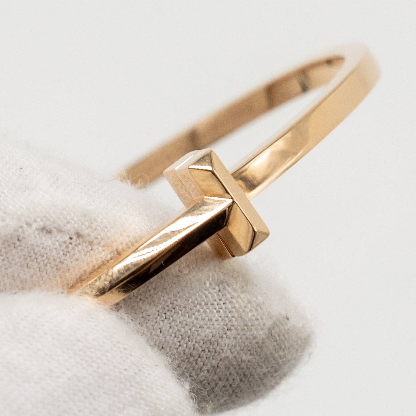 Tiffany Size Small Tiffany T T1 Narrow Hinged Bangle Rose Gold