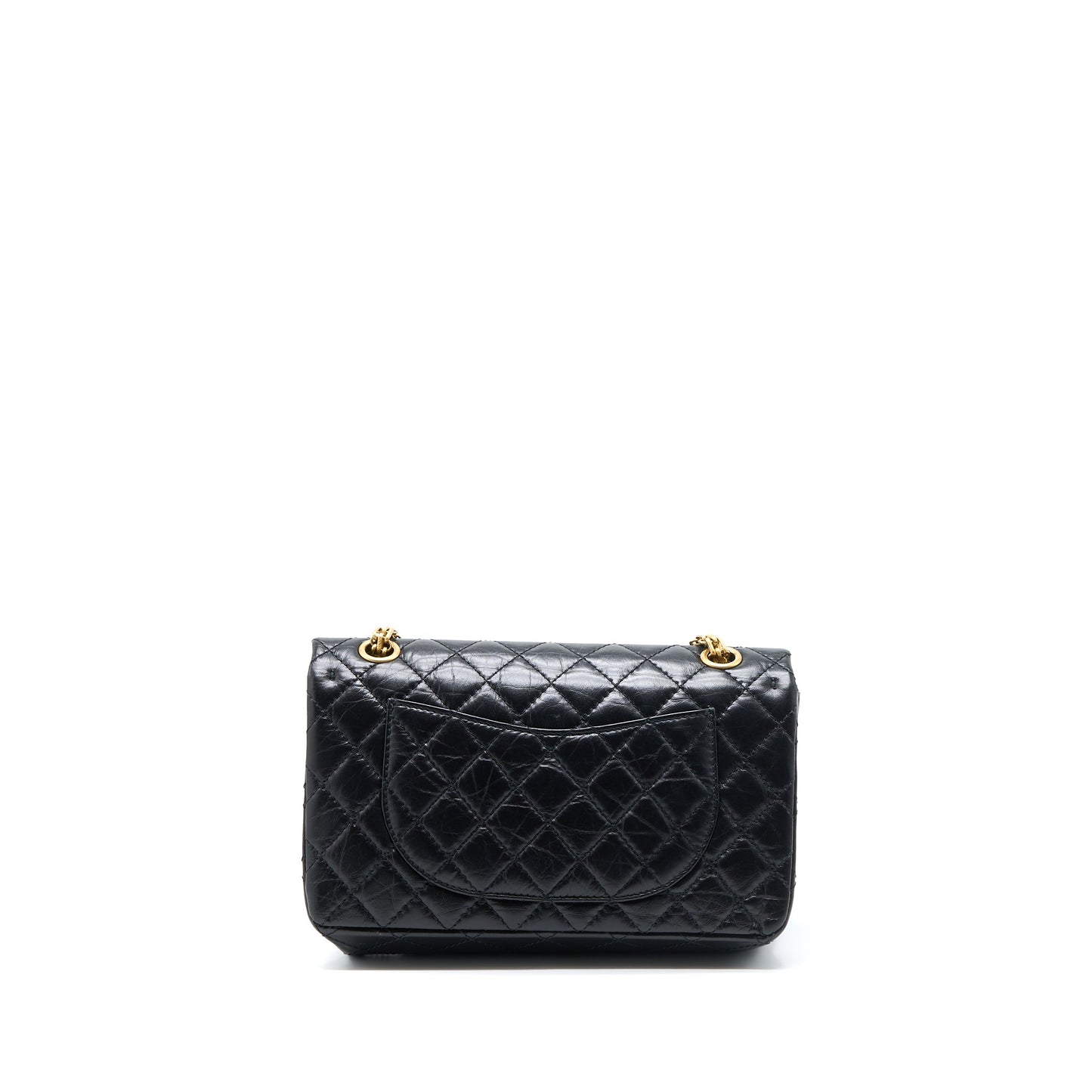 Chanel Small 2.55 Reissue Flap Bag Aged Calfskin Black Brushed GHW