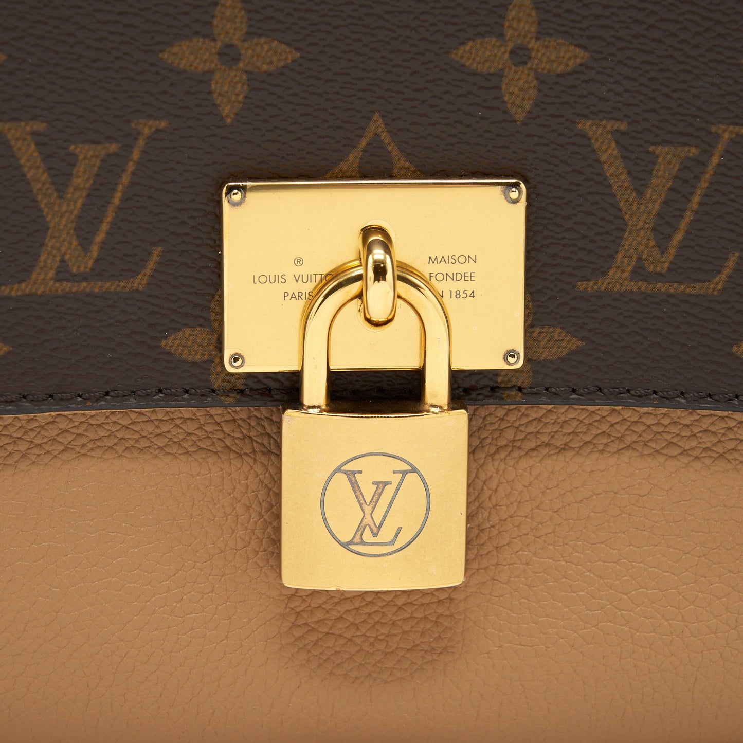Louis Vuitton Marignan Top Handle Bag Sesame Monogram Canvas GHW