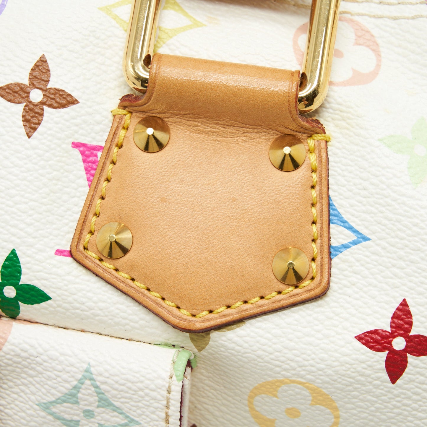 Louis Vuitton White Monogram multicolour Speedy 30 bag