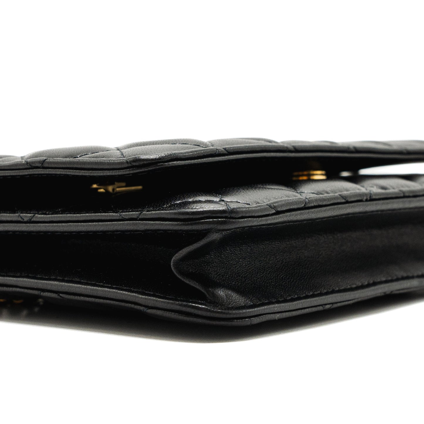 Chanel Coco Heart Wallet On Chain Lambskin Black GHW (Microchip)