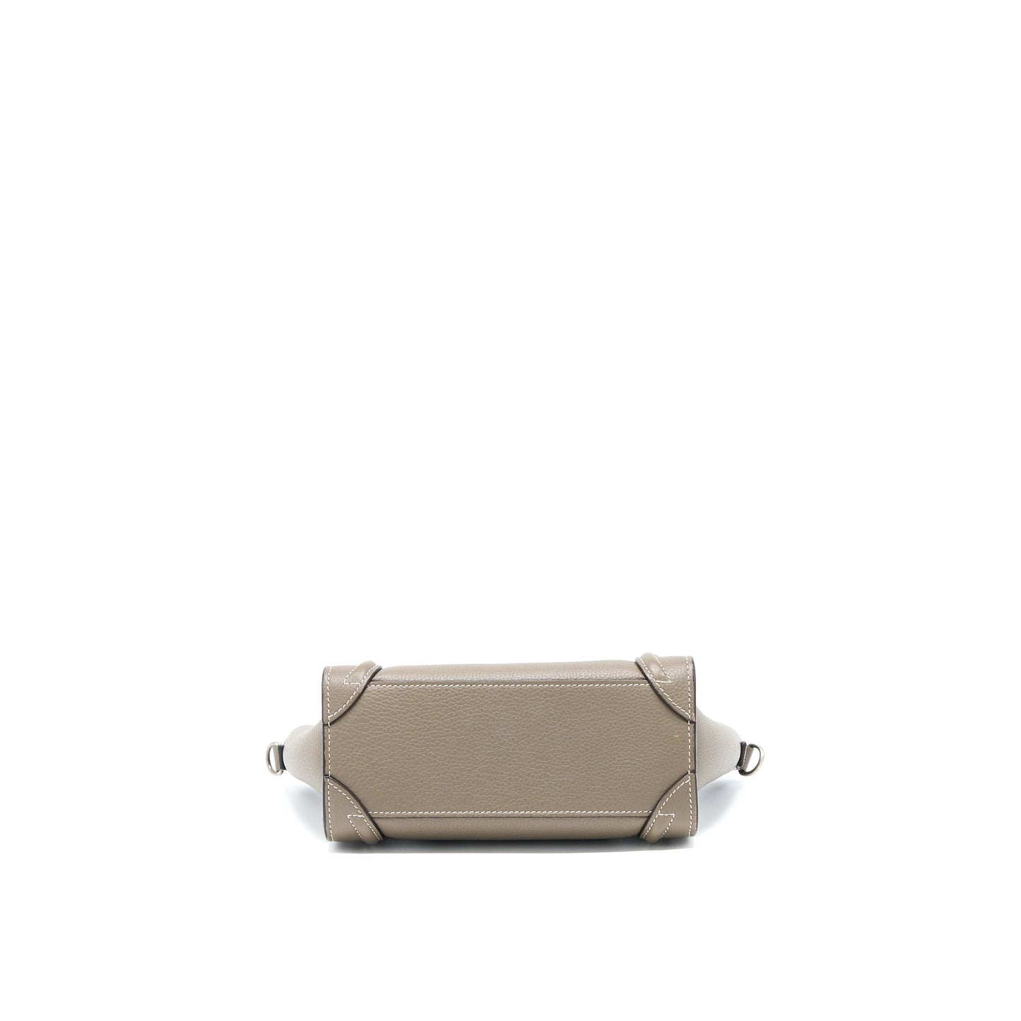 Celine Nano Luggage Bag Calfskin Grey SHW