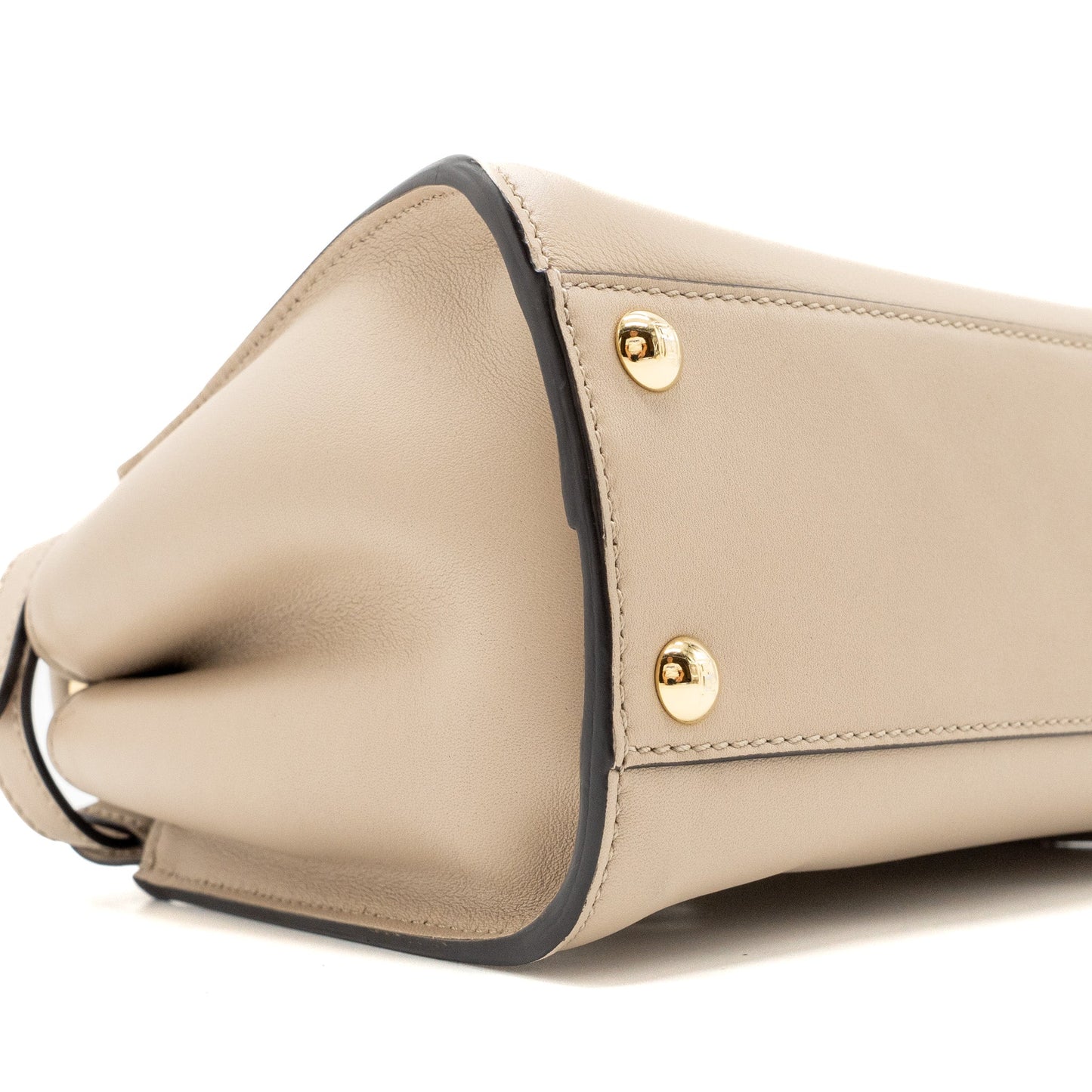 Fendi Peekaboo Mini Calfskin Beige GHW