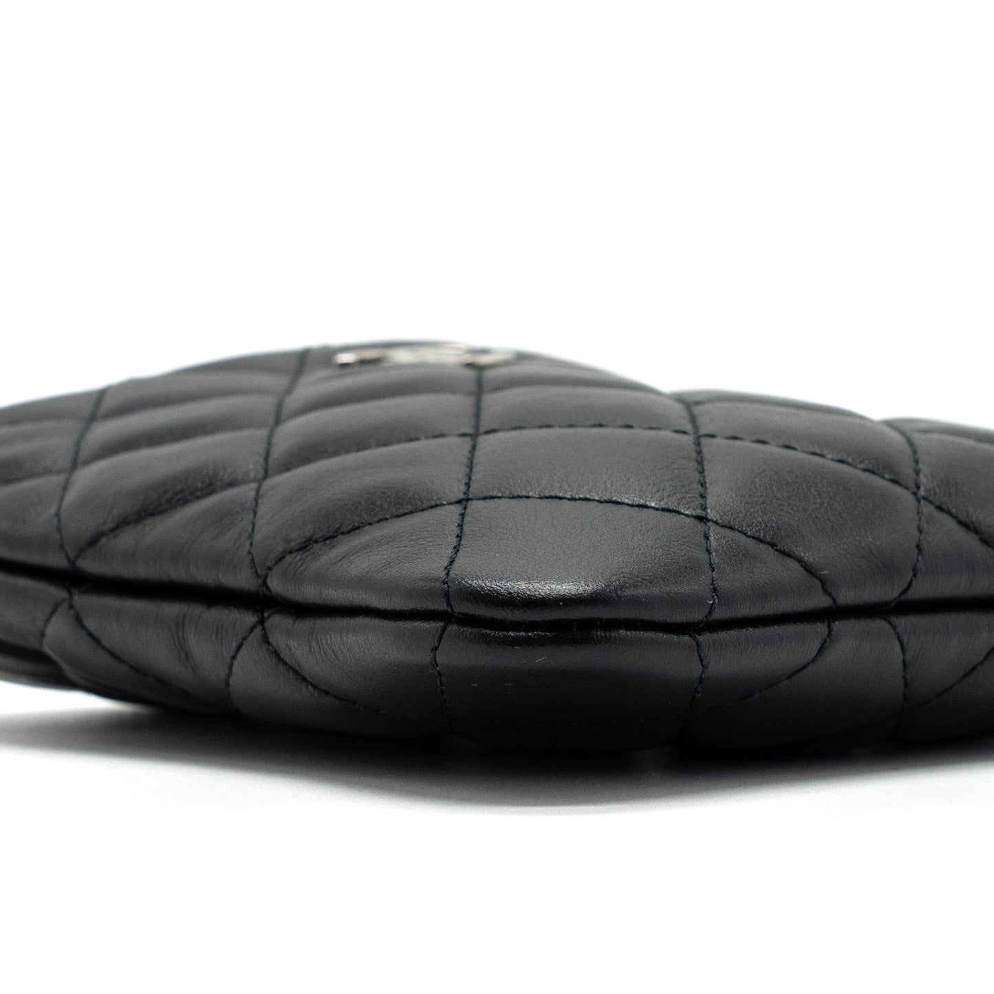 CHANEL SHOULDER BAG LAMBSKIN BLACK SHW