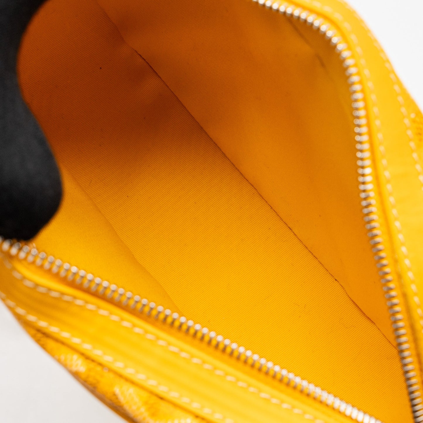 Goyard Cap Vert PM Crossbody Bag Goyardine Canvas Yellow SHW