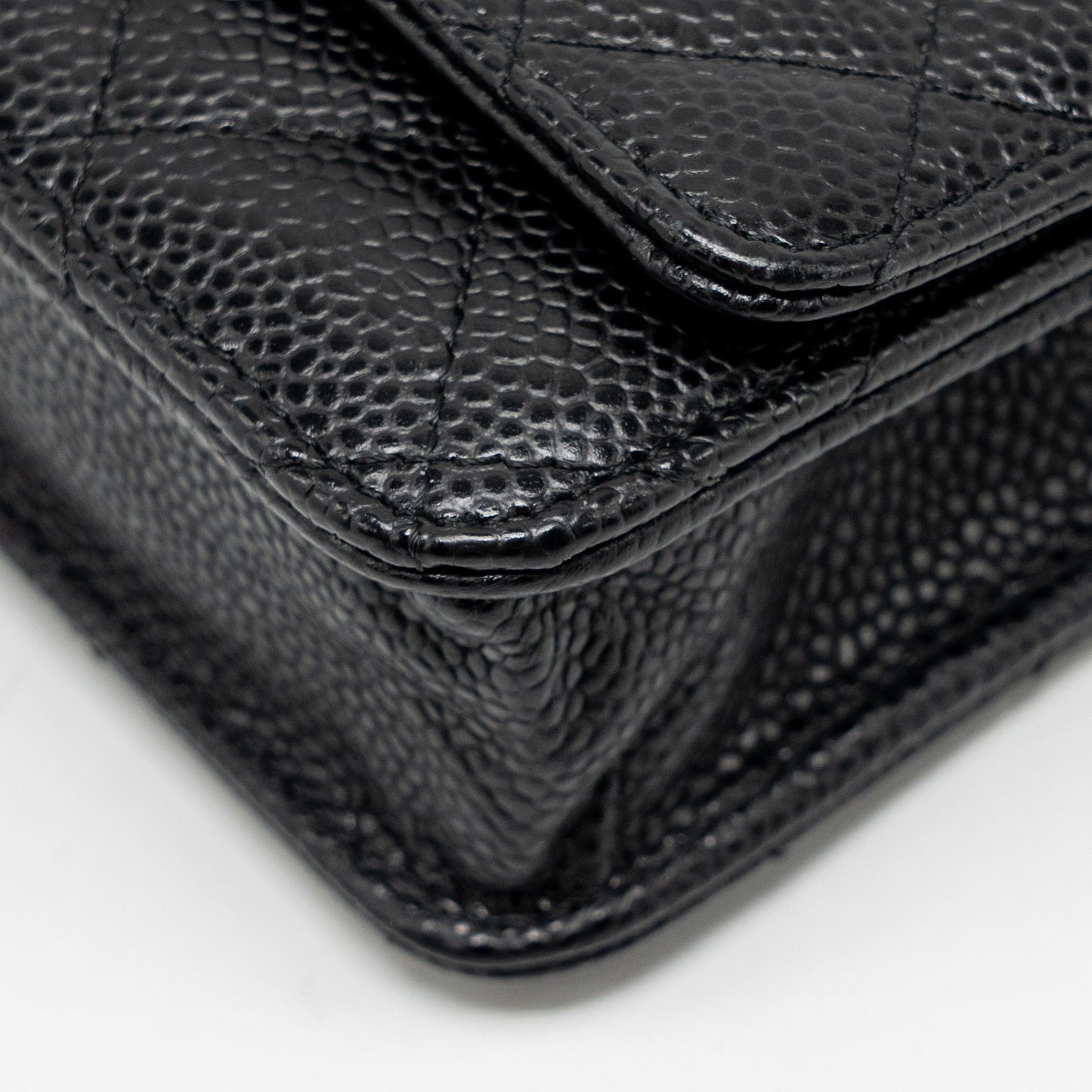 CHANEL Classic Wallet on Chain Caviar Black GHW