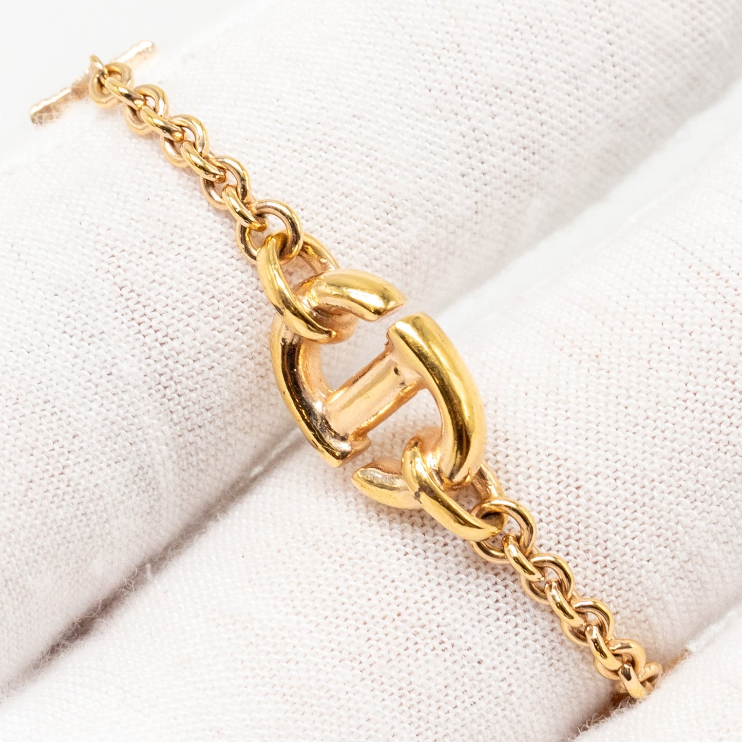Luxury Dior CD and Stars Bracelet Crystal Gold Tone