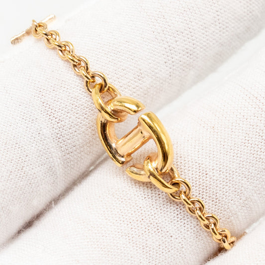 Luxury Dior CD and Stars Bracelet Crystal Gold Tone