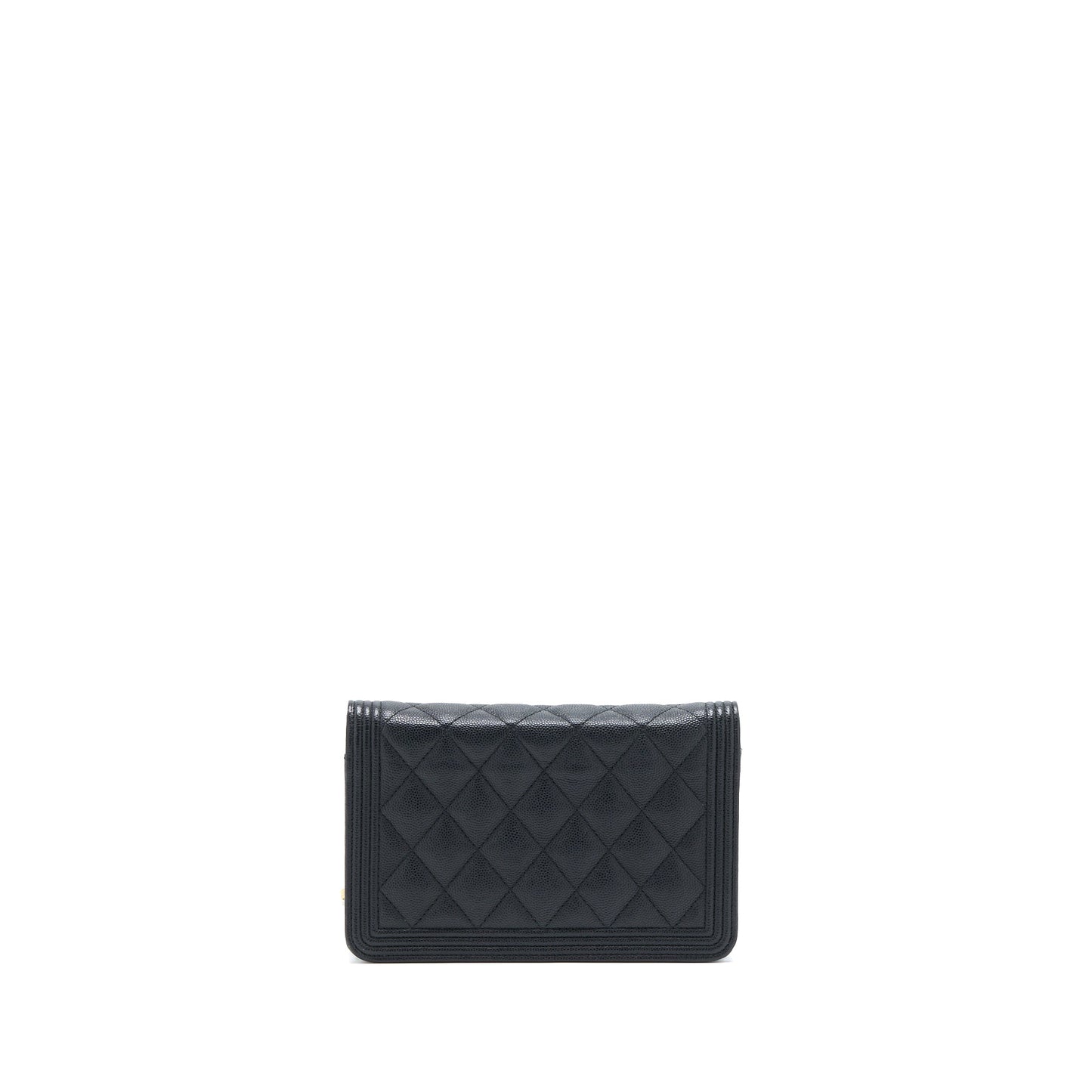 Chanel Classic Boy Wallet On Chain Caviar Black GHW