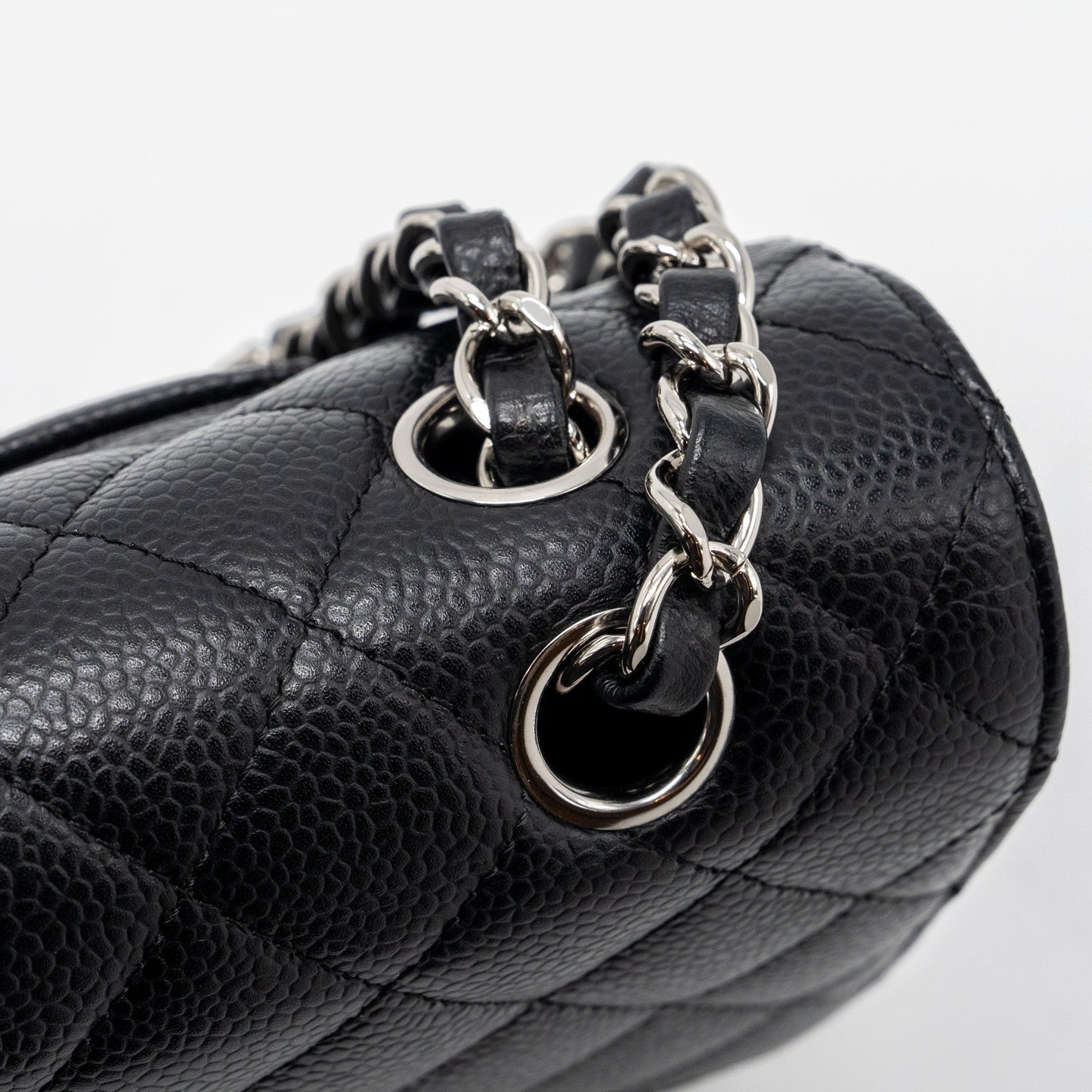 Chanel medium classic double flap bag caviar black SHW