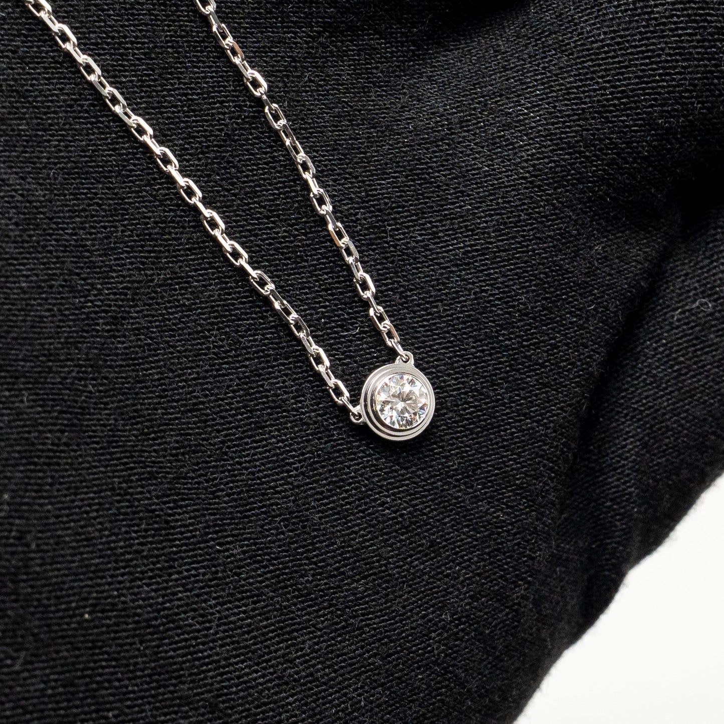 Cartier D’Amour Necklace Large Model White Gold, Diamond