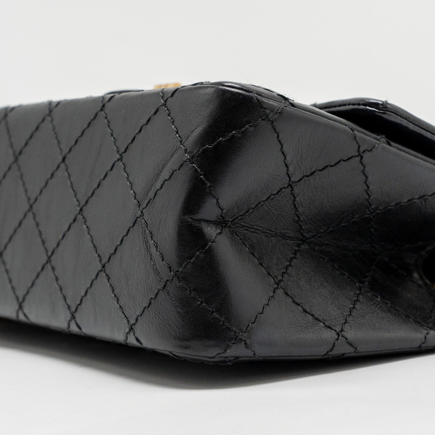 Chanel Mini 2.55 Reissue Aged Calfskin Black GHW