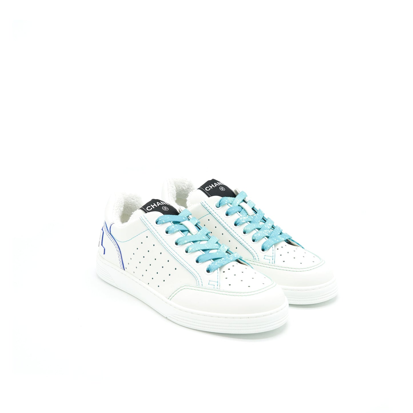 Chanel Size37.5 21ss Trainers White/ Light Blue