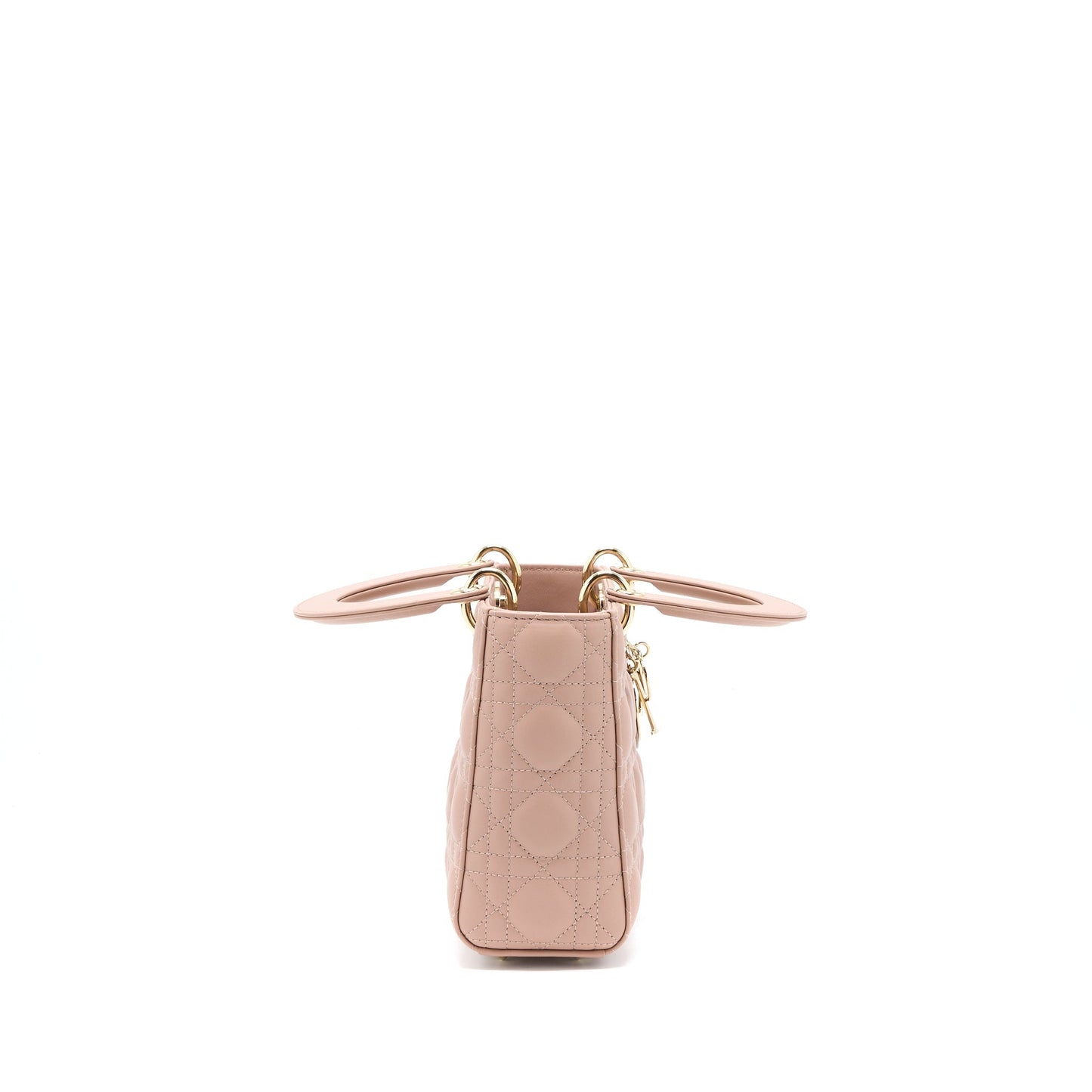 Luxury Dior Small Lady Luxury Dior Lambskin Light Pink LGHW