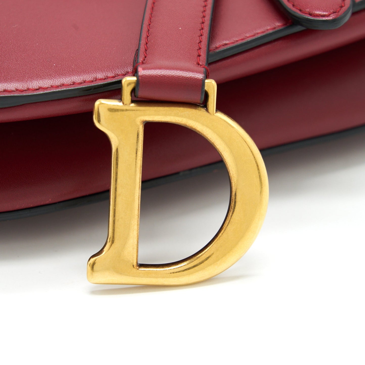 Luxury Dior Mini Luxury Dior Saddle Bag Red GHW