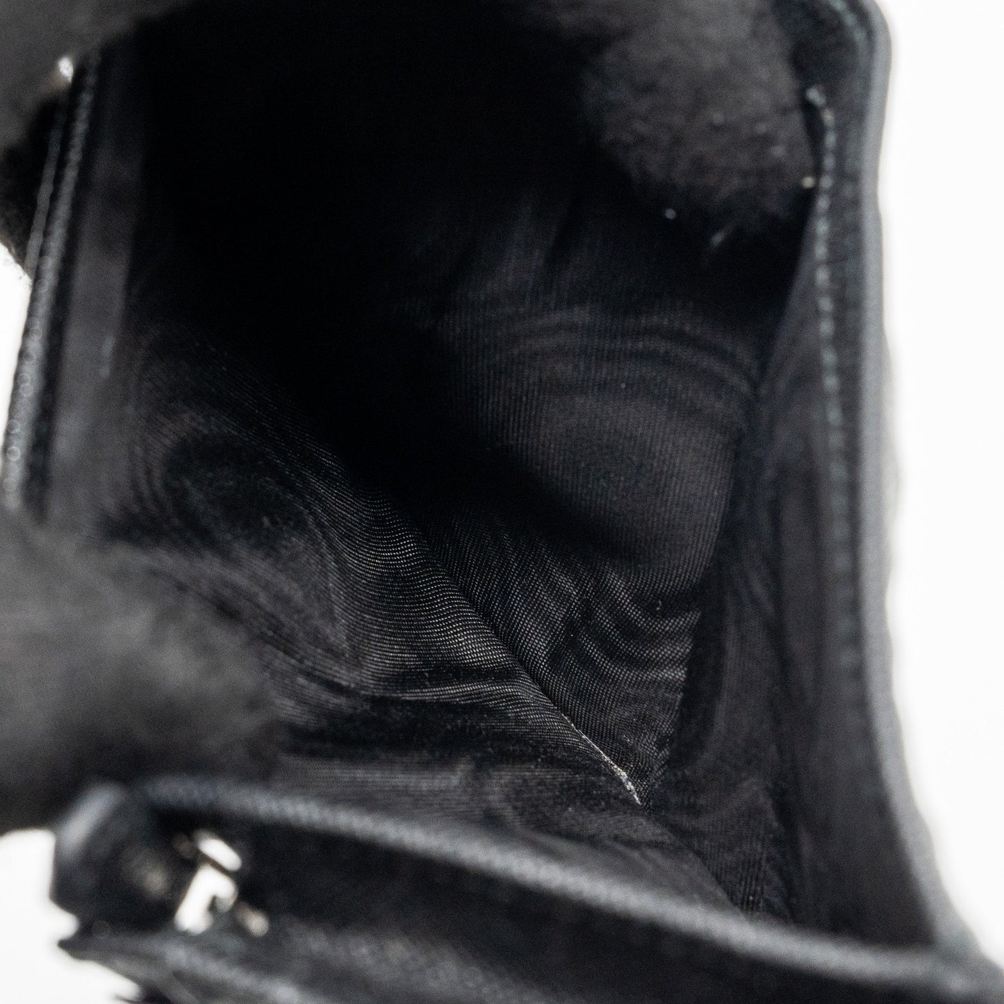 Prada saffiano wallet calfskin black SHW