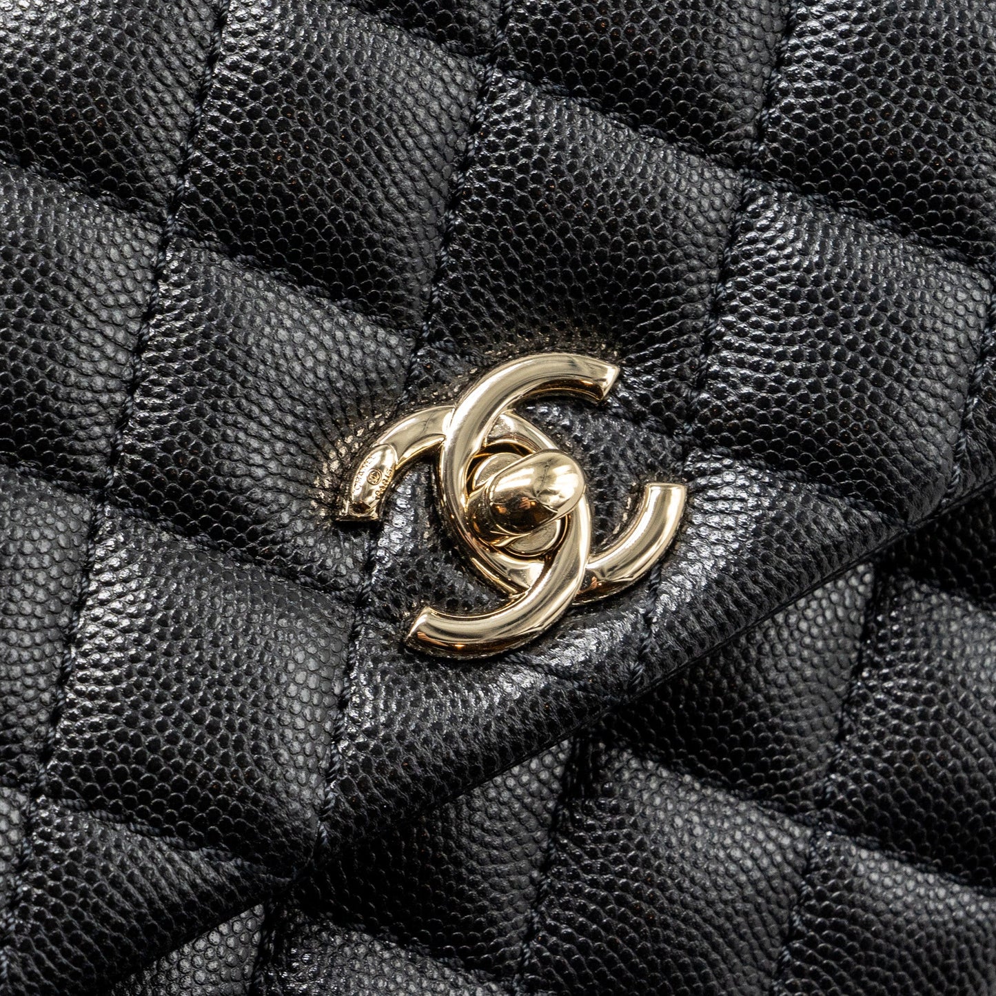 Chanel Small Coco Handle Caviar black LGHW