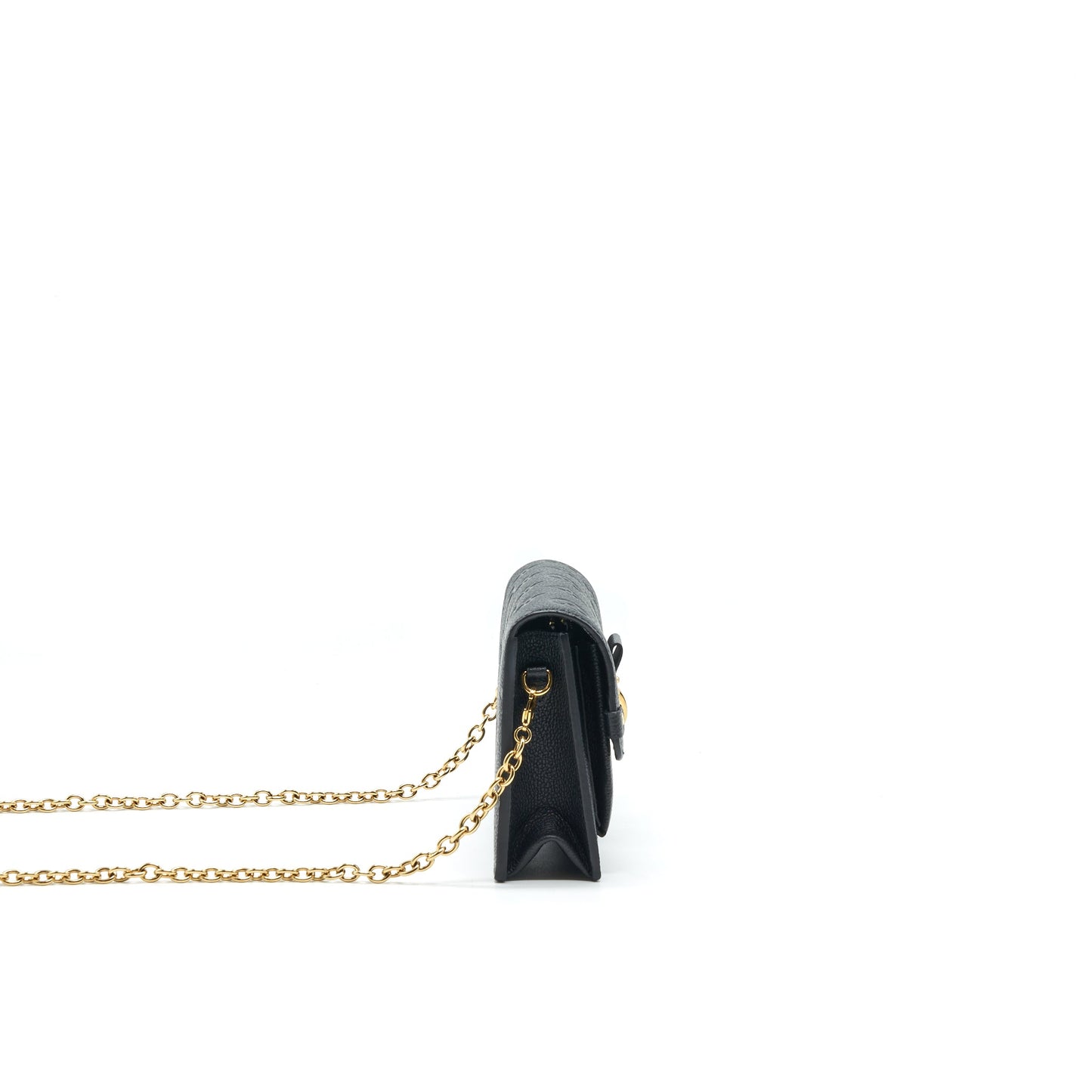 LOUIS VUITTON VAVIN CHAIN WALLET BLACK
