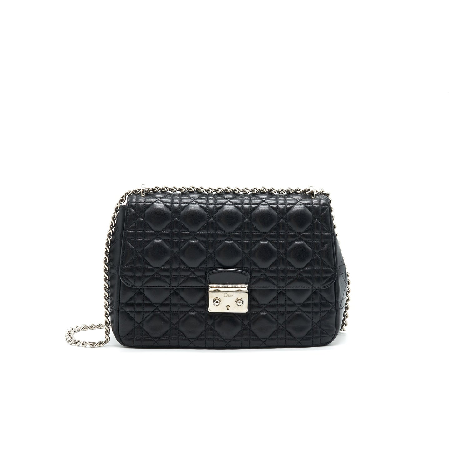 Luxury Dior Miss Luxury Dior Medium Flap Bag Black SHW