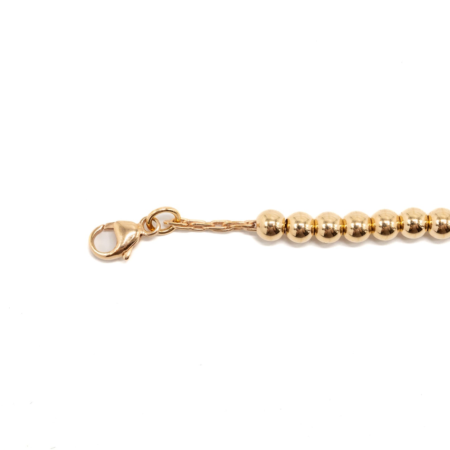 Tiffany Size Large Heart Tag Bead Bracelet Rose Gold