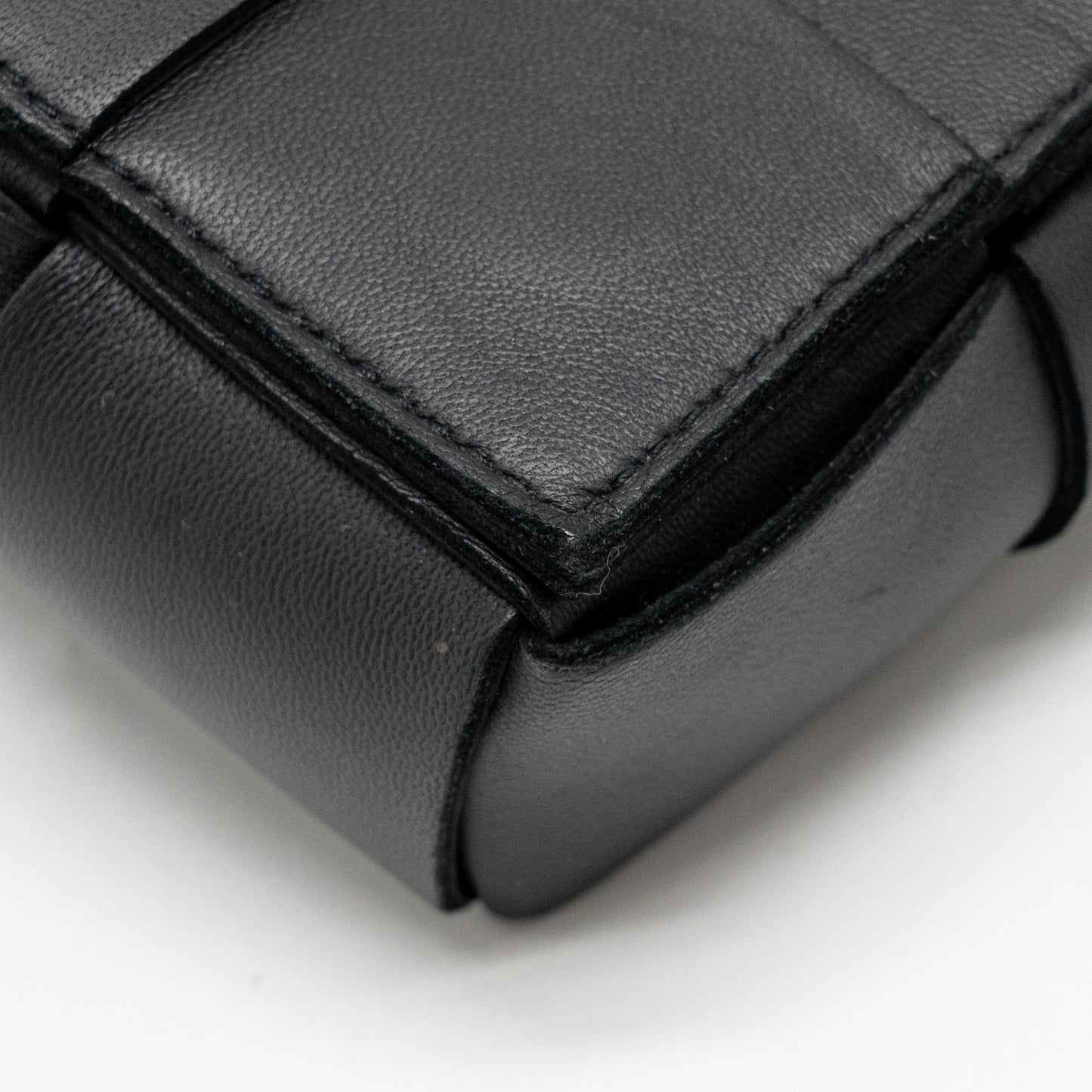Bottega Veneta Cassette Belt Bag Calfskin Black GHW