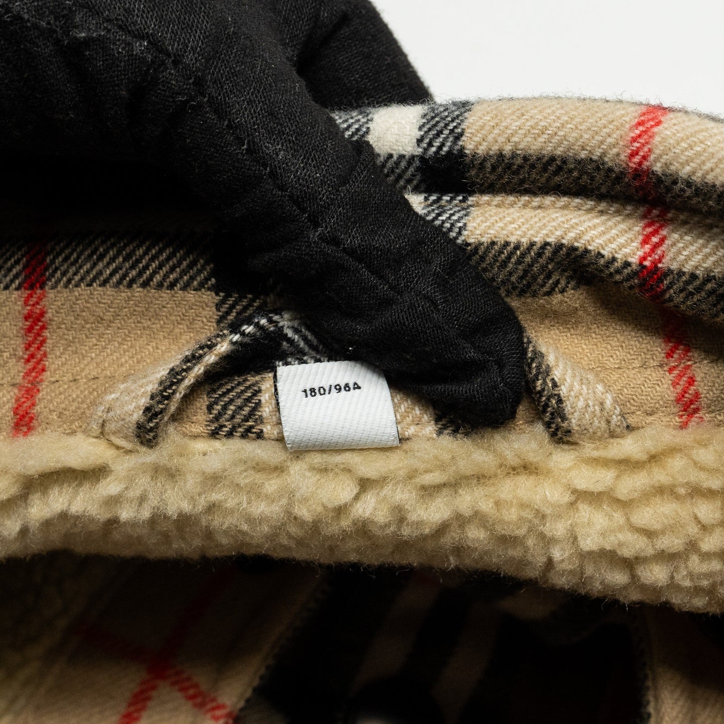BURBERRY Size M Vintage Check Overshirt Jacket Virgin Wool/Cotton Beige
