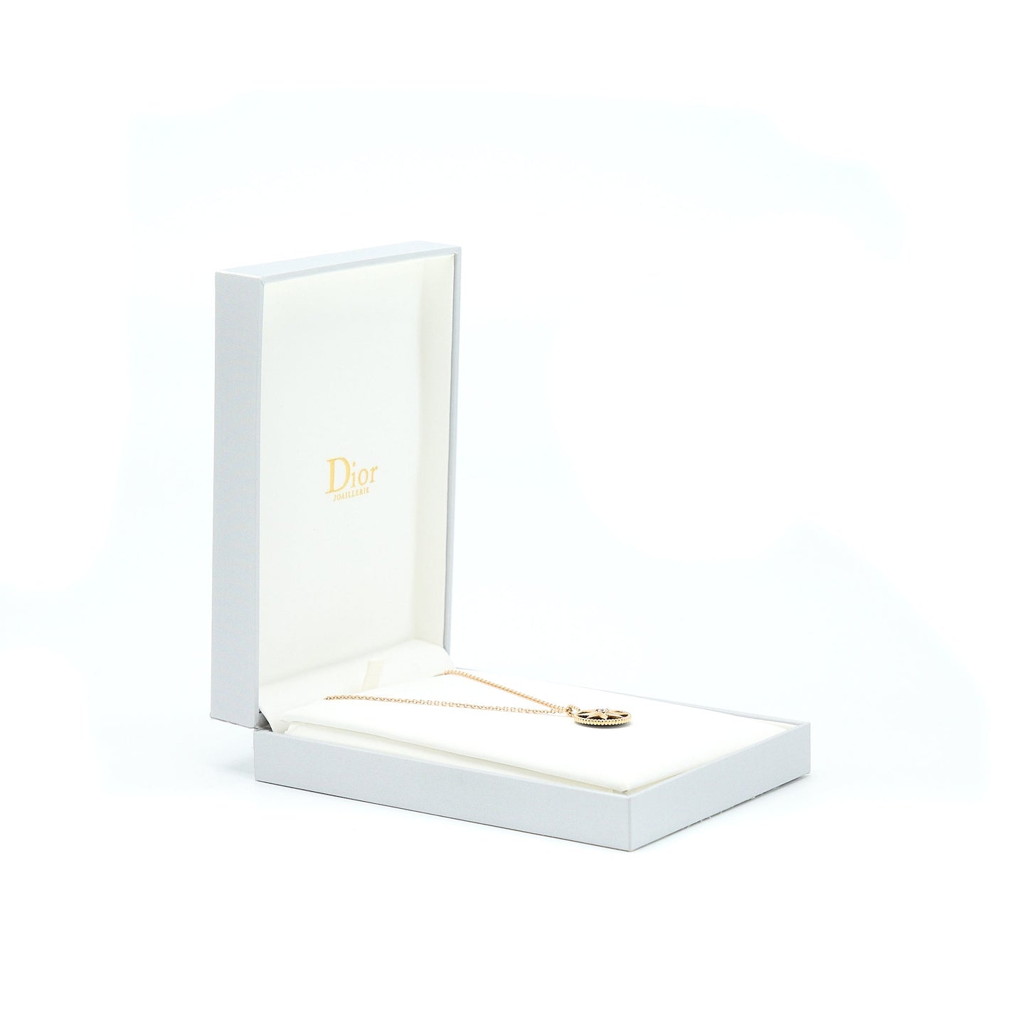 Luxury Dior Large Rose Des Vents Medallion Rose Gold With Diamond And Onyx