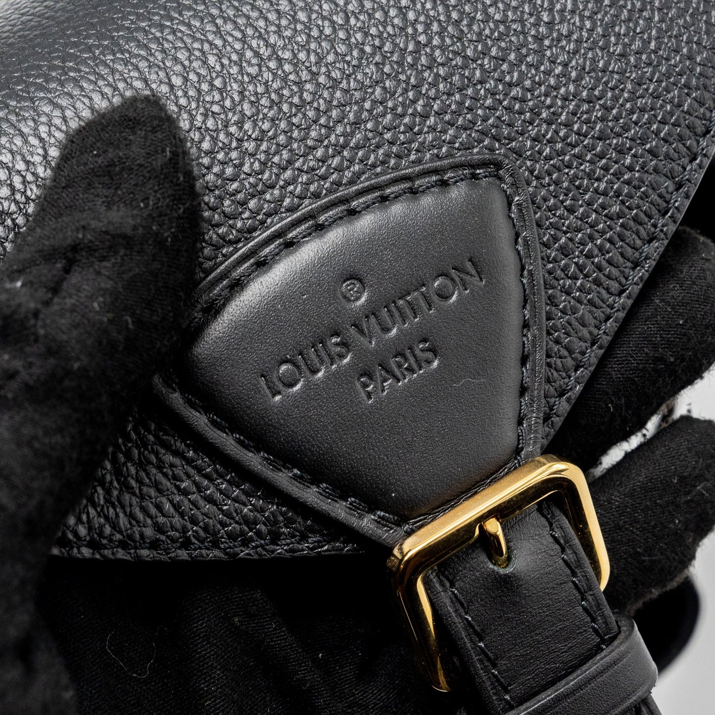 Louis Vuitton Montsouris PM Backpack Monogram Empreinte black GHW
