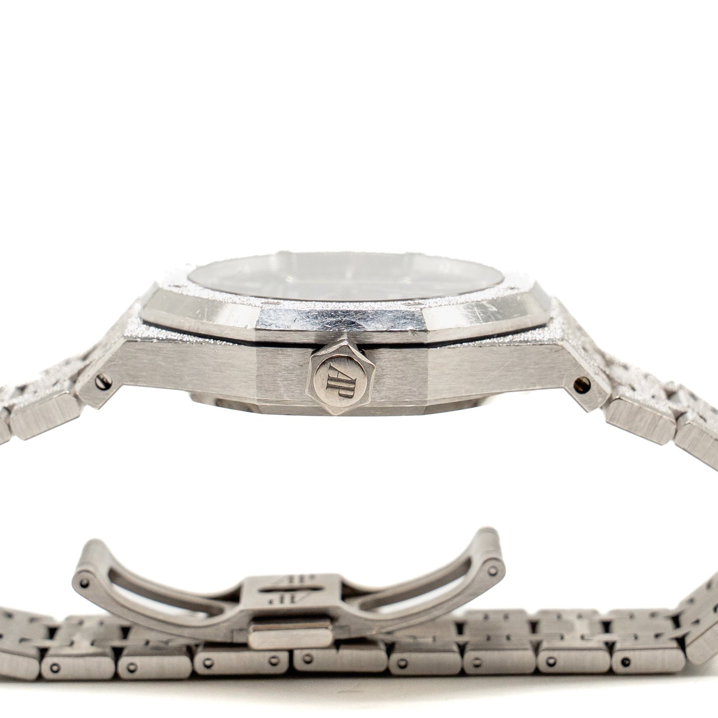 Audemars Piguet Royal Oak 37mm Frosted White Gold, Black Dial, Model: 15454BC.GG.1259BC.03