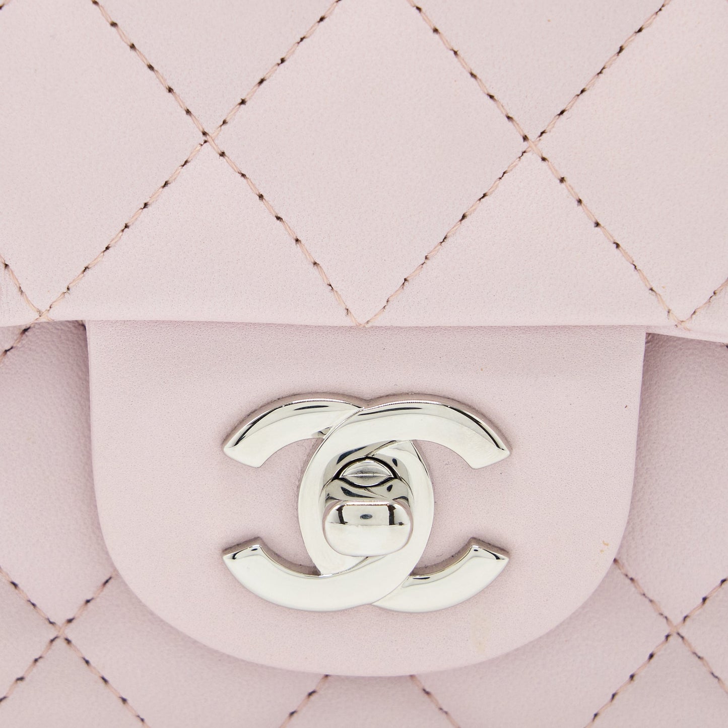 Chanel Mini Rectangular Flap Bag Lambskin Light Pink SHW