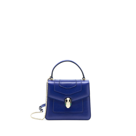 Bvlgari Serpenti Forever Crossbody Bag Blue