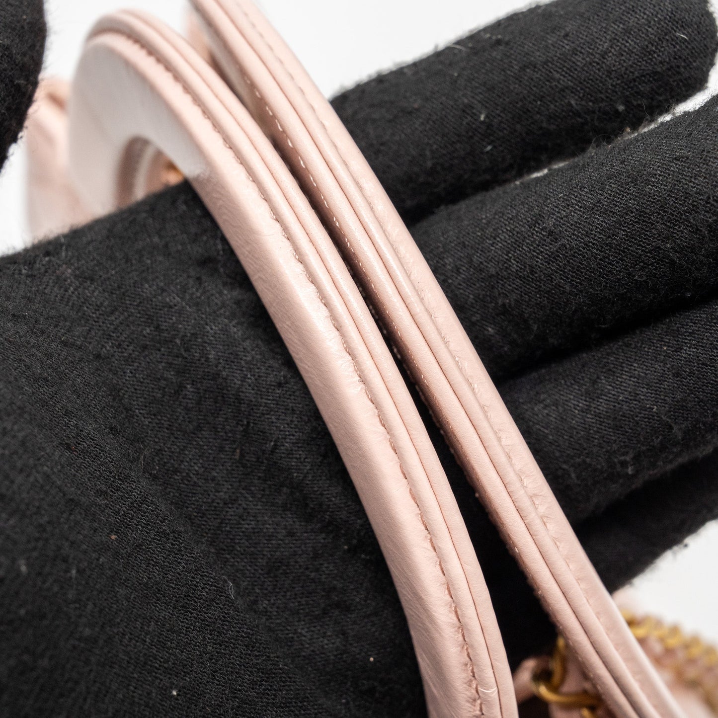 Chanel 23k mini shopping tote / kelly bag calfskin pink GHW (Microchip)