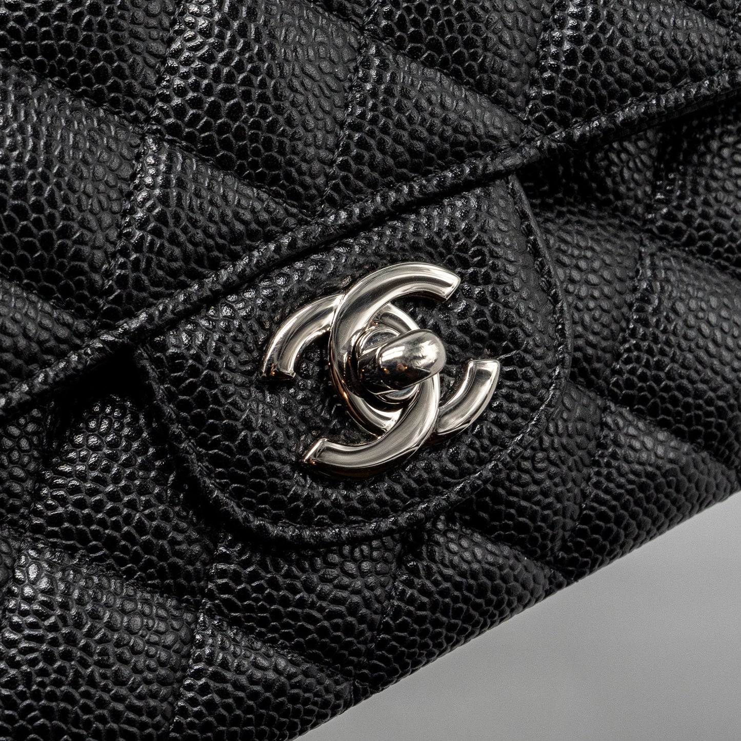 Chanel Medium Classic Double Flap Bag Caviar Black SHW