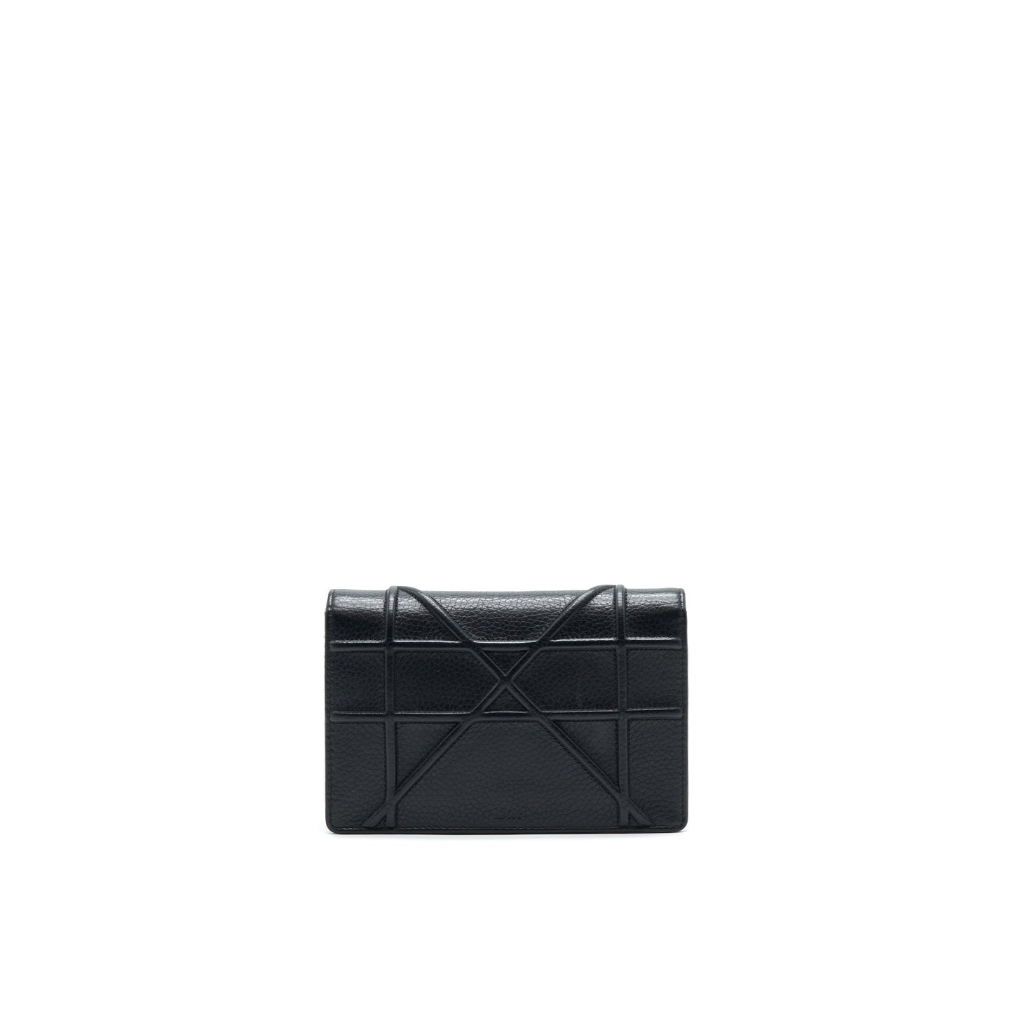 Luxury Dior Luxury Diorama Wallet on Chain Black with SHW