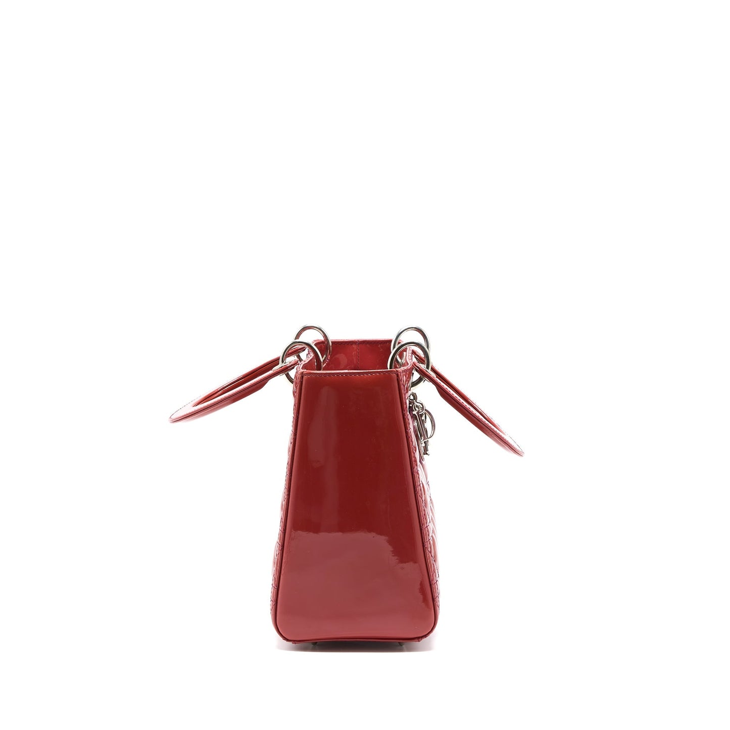 Luxury Dior Medium Lady Luxury Dior Patent Orange SHW