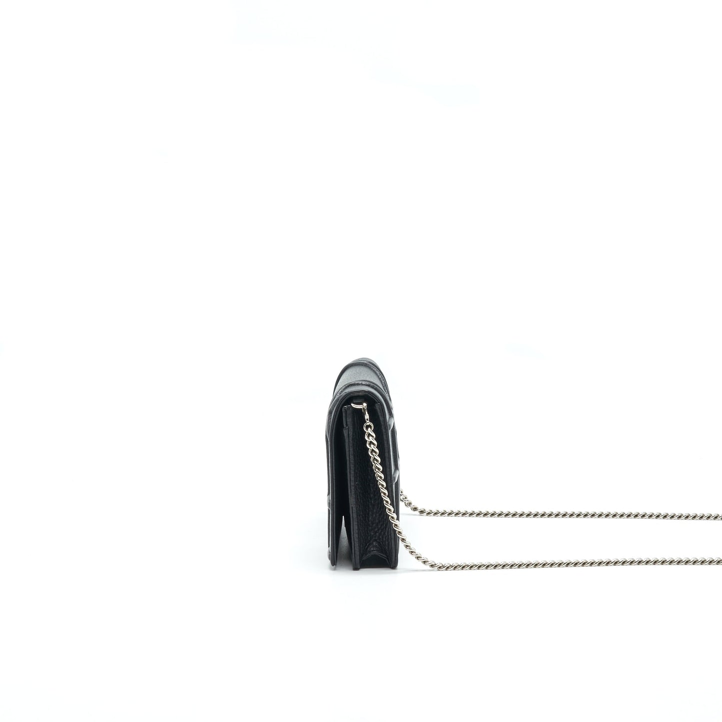 Luxury Dior Luxury Diorama Wallet on Chain Black with SHW