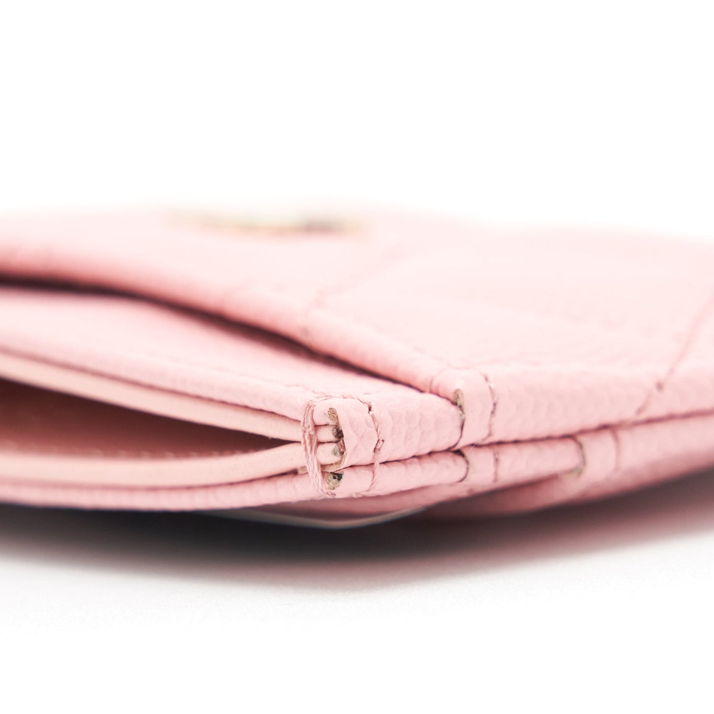 Chanel Classic Card Holder Caviar Pink LGHW